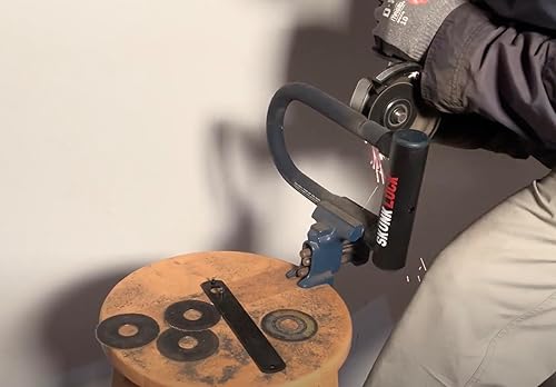 Miniatura 5 de Amoladora angular de carbono resistente con bloqueo en U disuasorio para bicicleta, motocicleta, hoja patentada, destruyendo multimaterial,