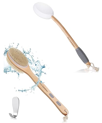 Slick- Aplicador de loción y cepillo de ducha, 17 pulgadas