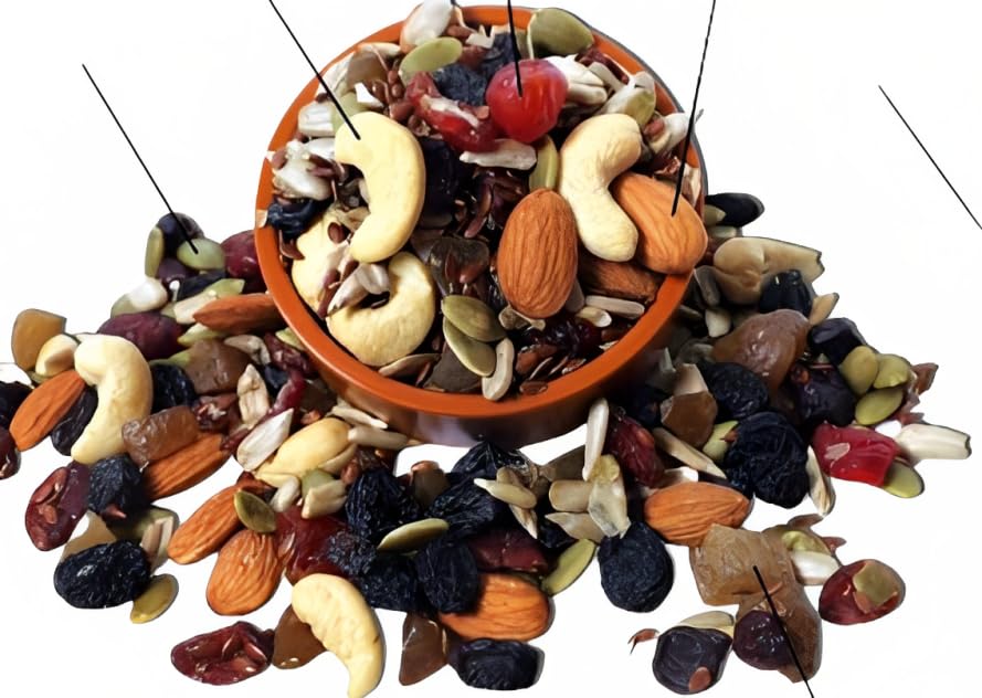 Zion dryfruits mix dryfruits 1kg Fruit, Nut & Fiber Trial mix 1kg
