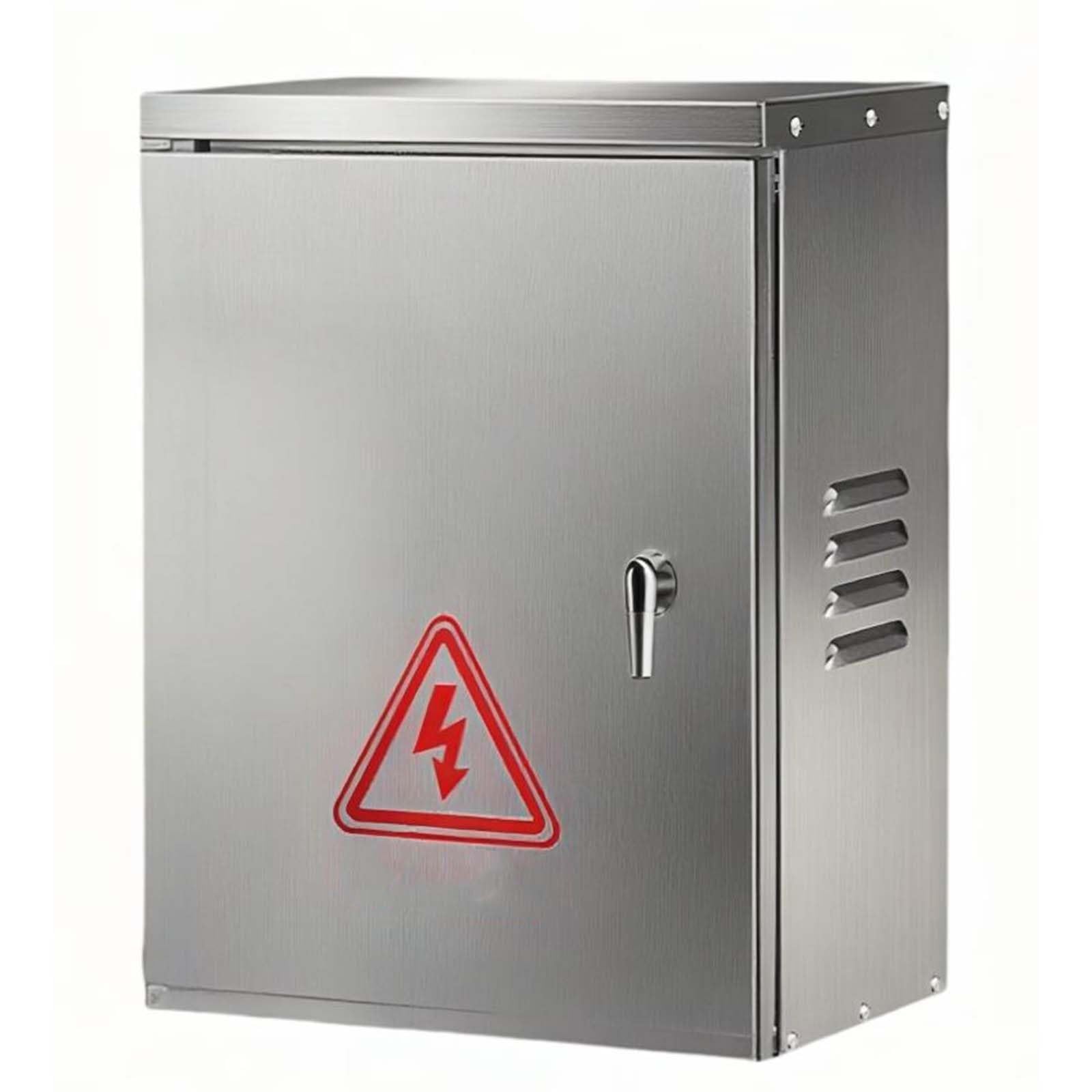 Scatola Elettrica In Acciaio Inossidabile, Scatola Di Giunzione Impermeabile for Esterni, Bloccabile, con Piastra Di Montaggio(40x30x18cm/15.7x11.8x7.1in)