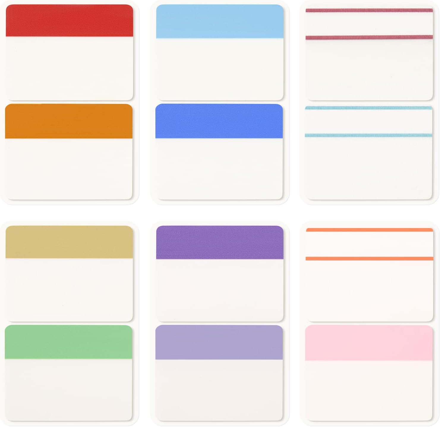 KICNIC Sticky Tabs 240 Pcs 2in, Pastel Book Tabs, 12 Colors, Adhesive BOPP