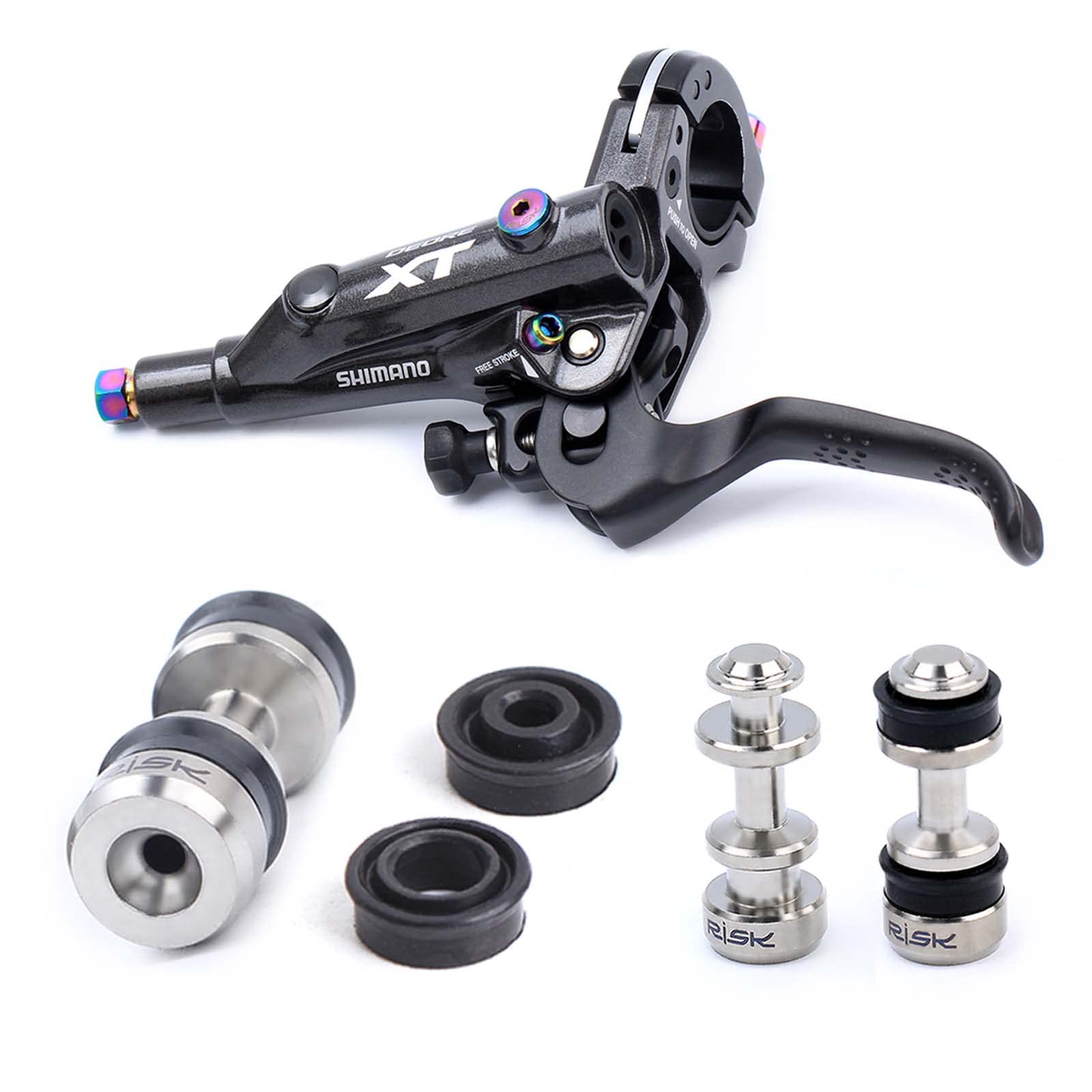 SHIMANO - TAKE！ Shimano Hydraulic Disc LH Brake Lever Shifter Silver 22.2mm