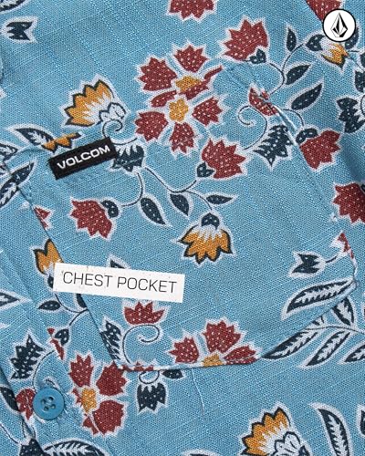 Volcom Toddler Boy Shorts Set - 2 Piece Short Sleeve Button Down Dress Shirts and Twill Shorts - Toddler Boys Summer Outfits4