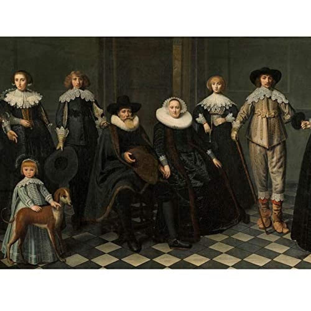 Artery8 Van Santvoort Portrait Family Dirck Bas Jacobsz Unframed Wall Art Print Poster Home Decor Premium