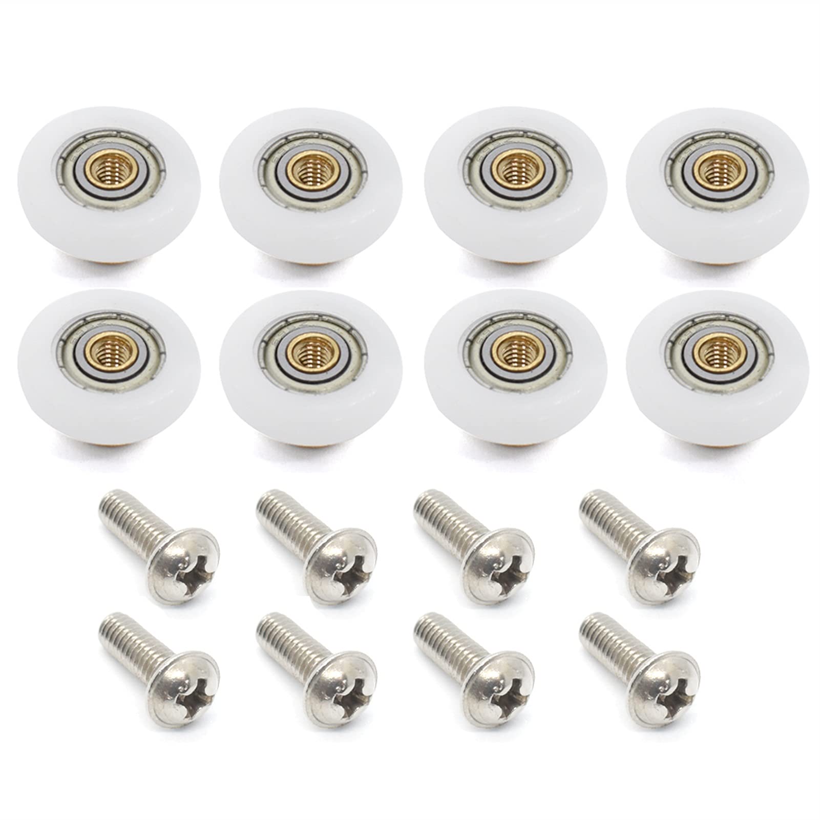 Polea cuarto ducha de 23mm para eliminar ruidos y atascos en mamparas de baño