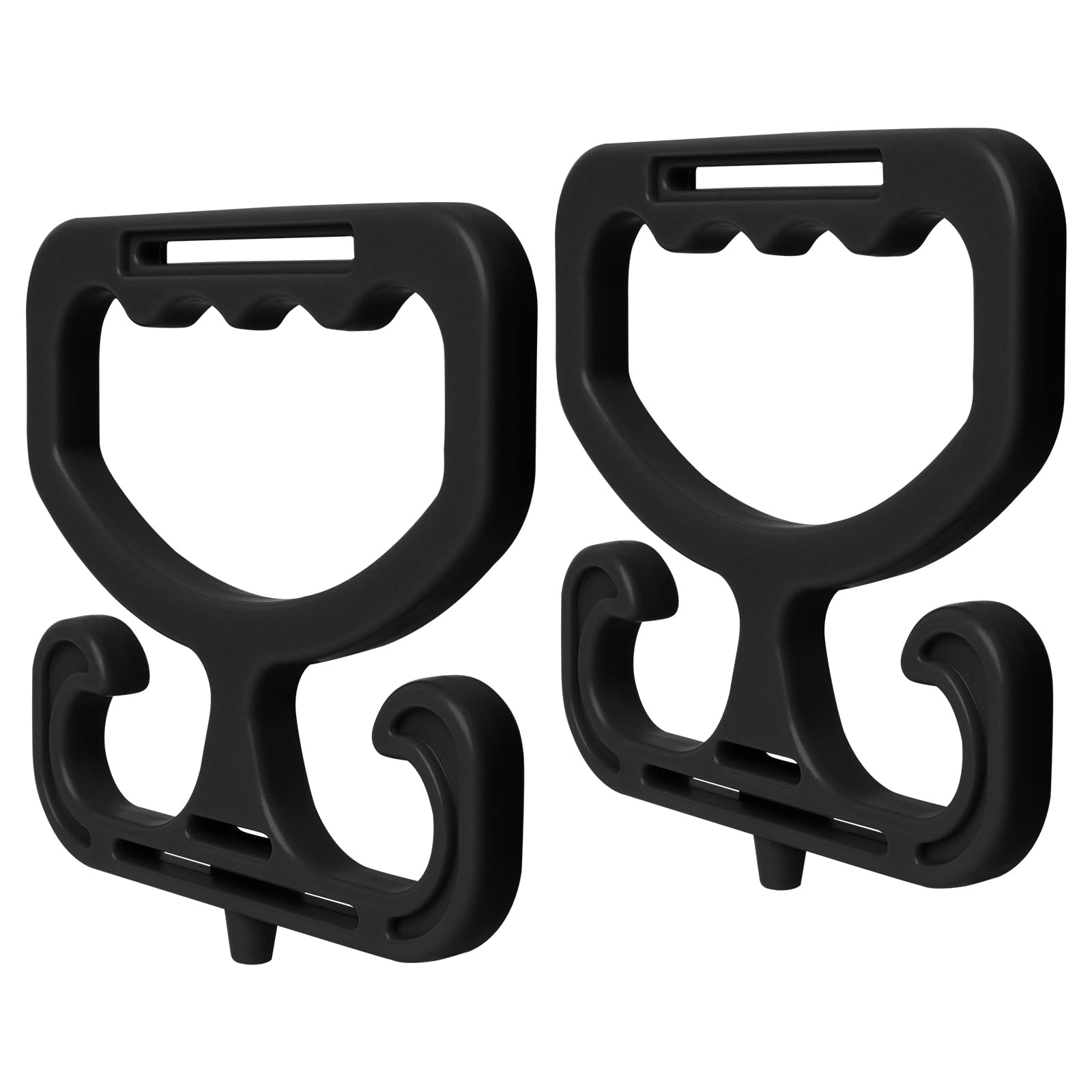 Grocery Bag Carrier, Shopping Bag Holder Handle Carrier, 2 Pack Heavy Duty Grocery Bag Holder, Each One Holds Up to 100lbs, Fits for Carrying Grocery Bags, Shopping Bags, Buckets ETC. (Black)