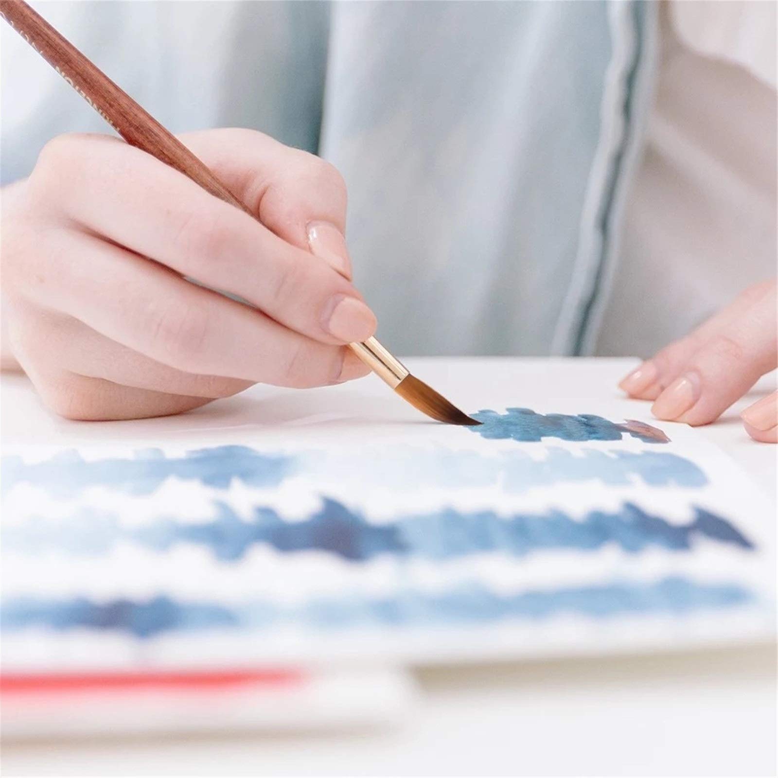 Set di Pennelli Set di pennelli professionali da 9 pezzi per Principianti e Professionisti
