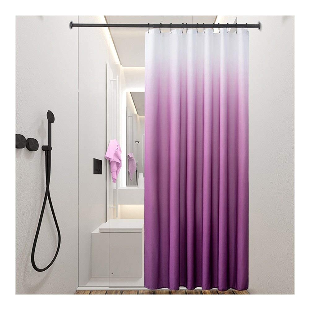 Rideau de bain imperméable anti-moisissure à ourlet lesté