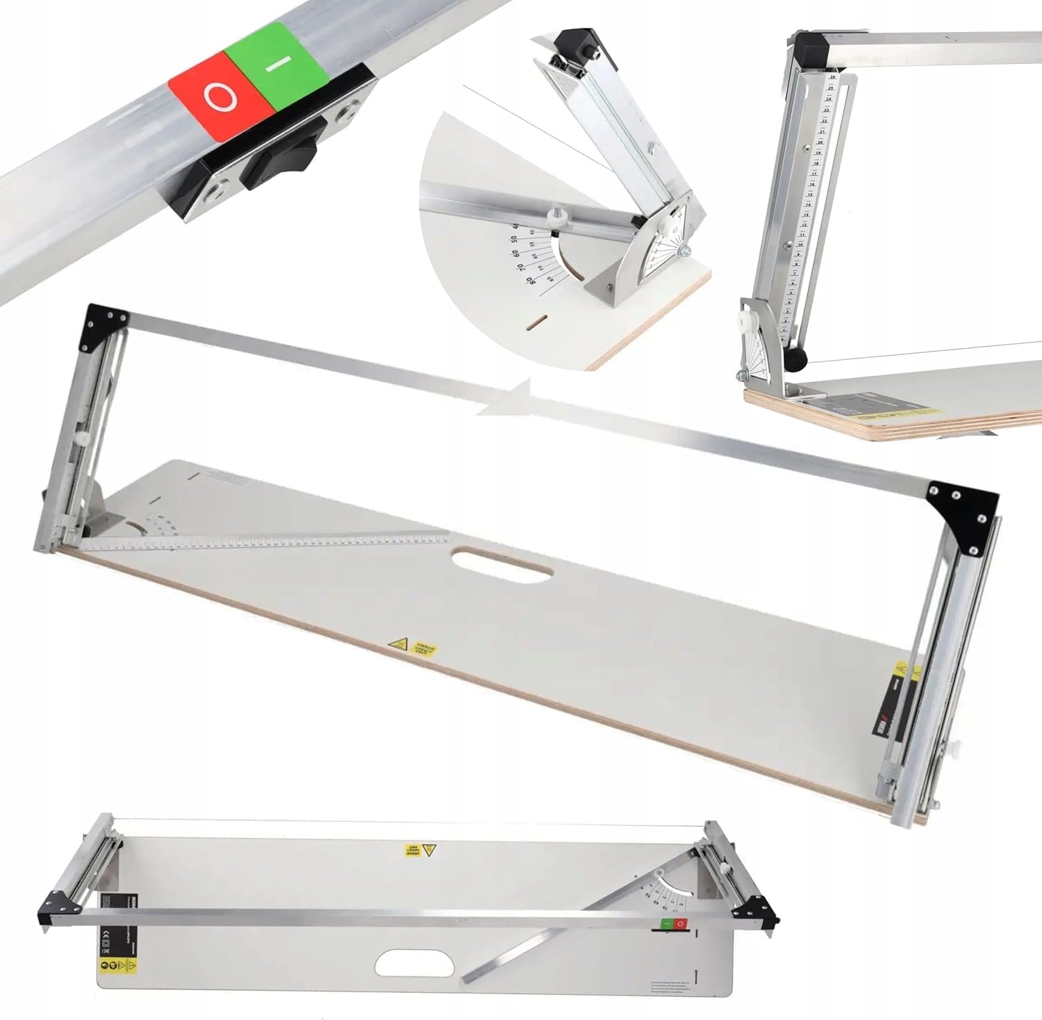 DEDRA Machine de découpe pour polystyrène 252 W, longueur de coupe max. 1340 mm, épaisseur max. 260 mm, fil chauffant nickel-chrome 0,75 mm, angle réglable 0-90°, pour EPS et XPS, 230 V