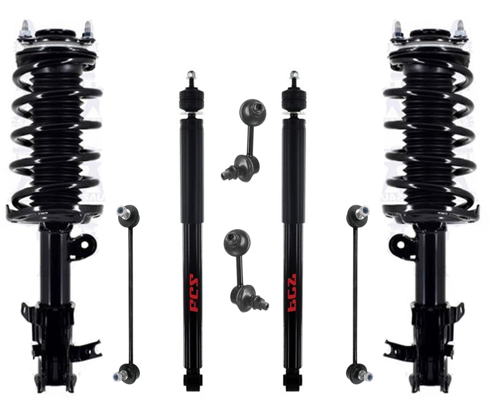 あき Amazon.com: Front Complete Strut Assembly Rear Shocks