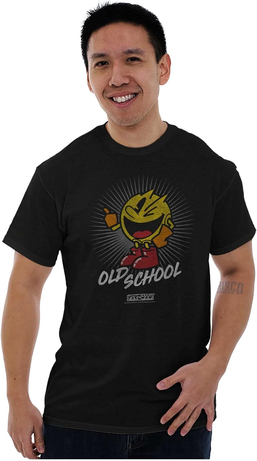 Pacman Old School 1980s Video Game Graphic T Shirt Men or Women