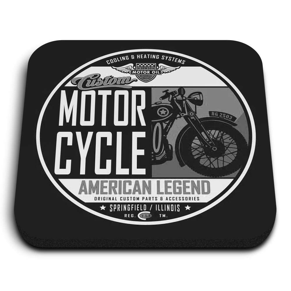 Destination Vinyl Ltd Men's Multicolor 1 X Square Mdf Fridge Magnet - Motorcycle Retro Bike Biker 42137