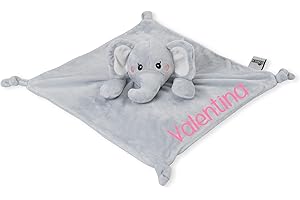 Personalized Elephant Security Blanket: A Cherished Keepsake for Little Ones