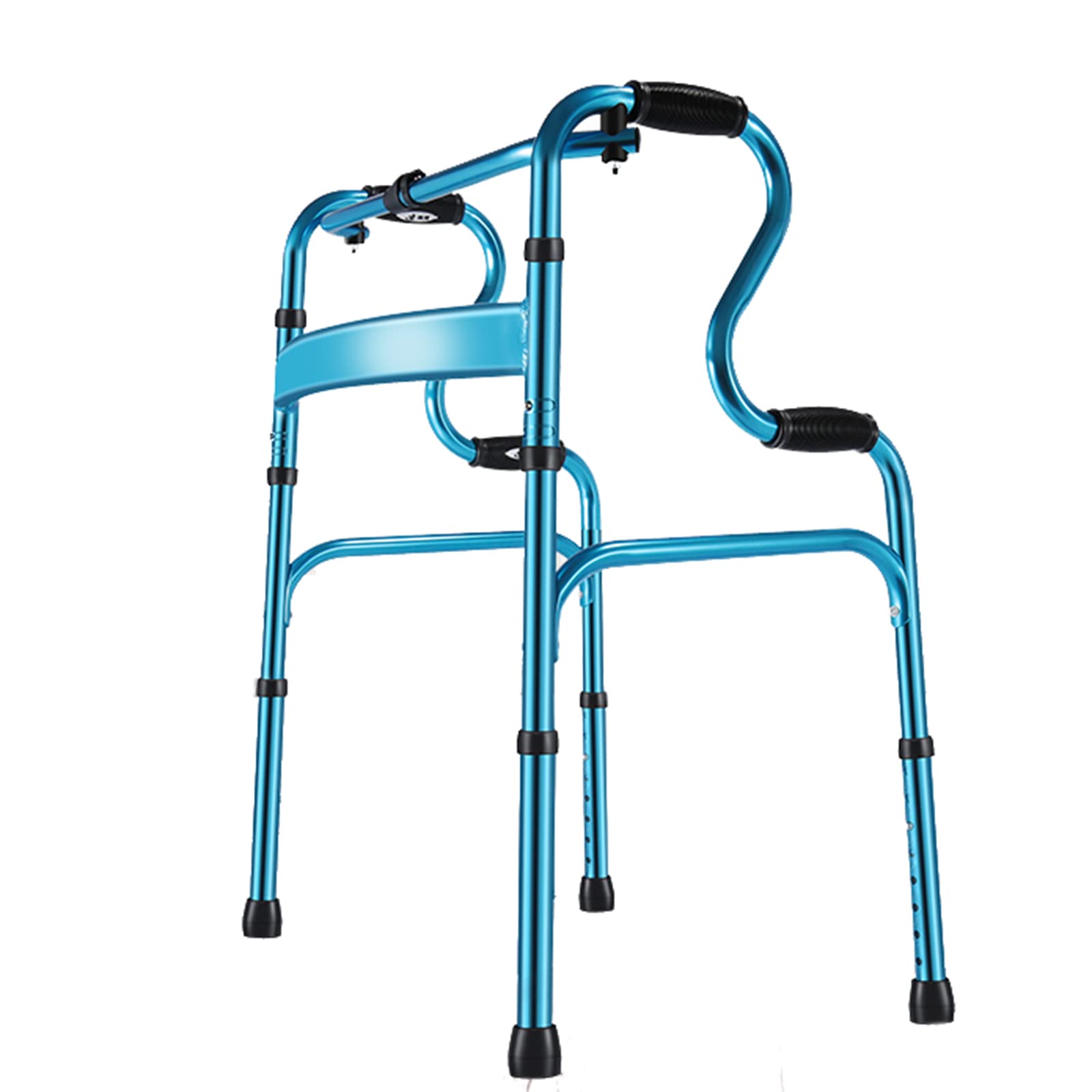 Składane Chodziki Dla Seniorów Regulowane Na Wysokość Chodziki Dla Seniorów Chodzik Do Rehabilitacji Z Nocnikiem I Siedziskiem,Blue,A