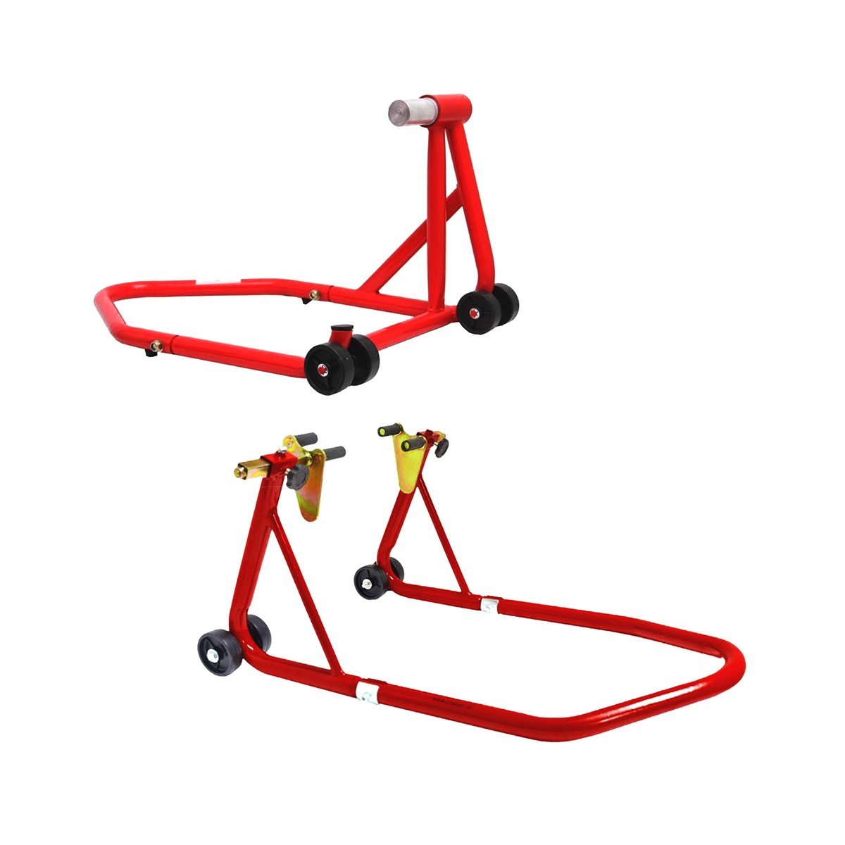 Cavalletto Monobraccio + Cavalletto Anteriore Pinza Coppia Cavalletti compatibile con moto mv agusta f3 f4 brutale rivale con cuscinetti