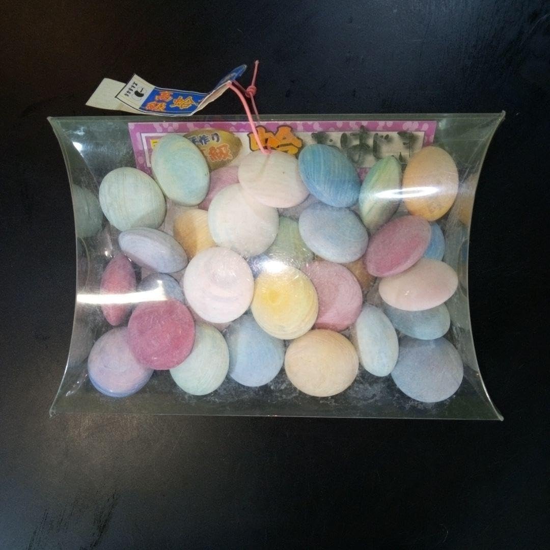 Amazon | 黒木碁石店 高級 蛤おはじき 向 手作り はまぐり碁石の里