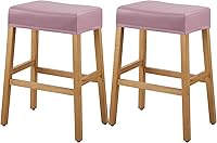 Vista 9 de YISUN Fundas de taburete rectangulares, paquete de 2 fundas elásticas impermeables para asiento de silla de montar, taburetes de bar, sillas de bar