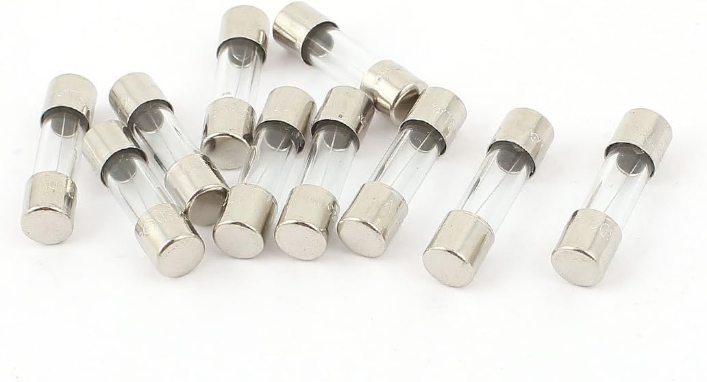 Copapa Glass Fuses Tubes 250V 1A 1000mA Slow Blow Time Delay 50 Pcs 5mm x 20mm (1 Amp)