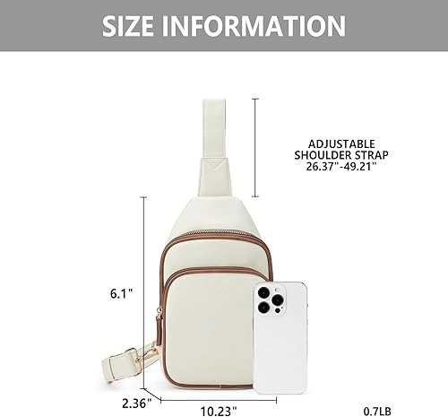 Miniatura 3 de WESTBRONCO Sling Bag for Women Small Nylon Fanny Pack Lightweight Large-capacity Crossbody Bags