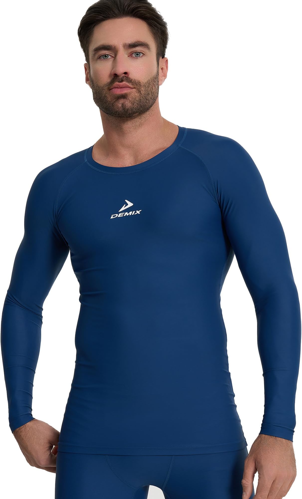 Men’s Compression T-Shirt Protect Top – MOVI-Force Stretch Fabric for Muscle Support, Flat Seams for Comfort, Raglan Sleeves for Mobility, Ideal for Training, Gym, and High-Intensity Workouts