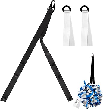 lasuroa Pom Pom Holder, Adjustable Cheer Holder Cheerleaders Bag Keychain