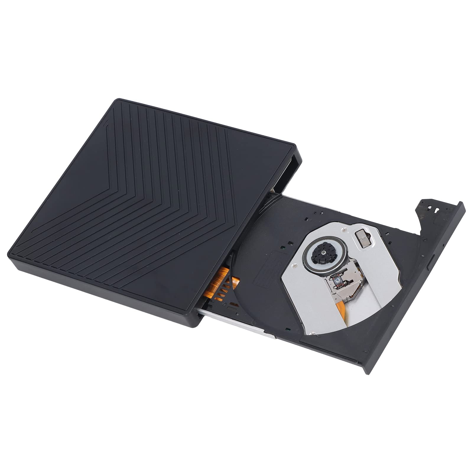 Bewinner External DVD Drive, USB 3.0 Portable CD/DVD +/-RW Drive/DVD Player, Ultra Thin 6 in 1 Type C USB Optical Drive HUB CD for Laptop Desktop PC