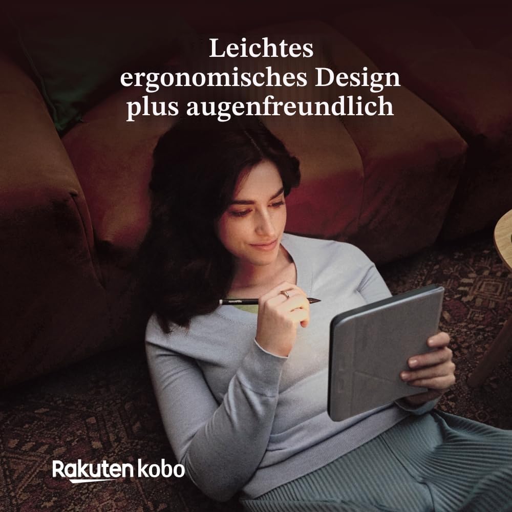 Kobo Libra Color | eReader | 7 Zoll blendfreie Farbe E Ink Kaleido™ 3 Display | Dunkelmodus-Option | Hörbücher | wasserdicht | Schwarz
