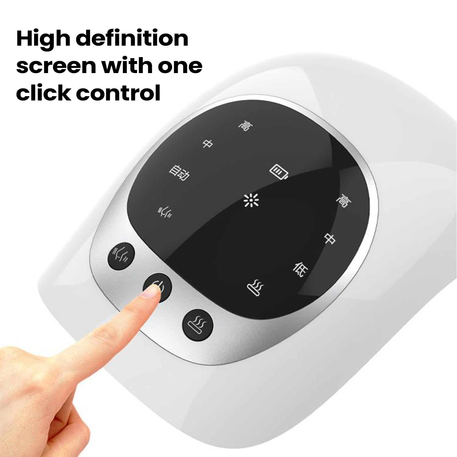Masajeador para rodillas portátil – 3 niveles eléctrico pantalla LED banda calefactor,masajeador eléctrico para rodilla con vibración ajustable y calentamiento – Para abuela, abuelo, madre y anciano