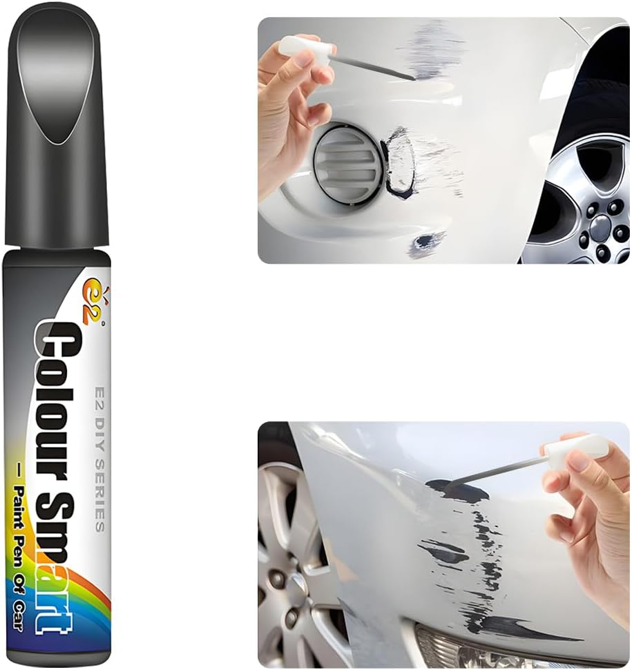 BESULEN Touch Up Paint for Car, Two-In-One Fill Paint Pen for Auto Minor Scratch Repair, Quick And Easy Waterproof Scratch Remover Pen 0.4 oz, Car Accessories