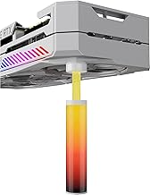 upHere Grafikkarten Halterung GPU Halterung ARGB Weiß,Grafikkarten Halter,Höhenverstellbar,Mit Magnet,(75-130mm),ARGB80T