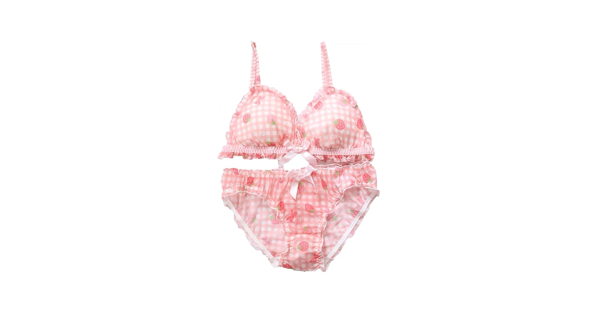 正規品♡チェリー上下セット♡ピンク Amazon | Somnus258 ピンク チェック 超可愛い いちご