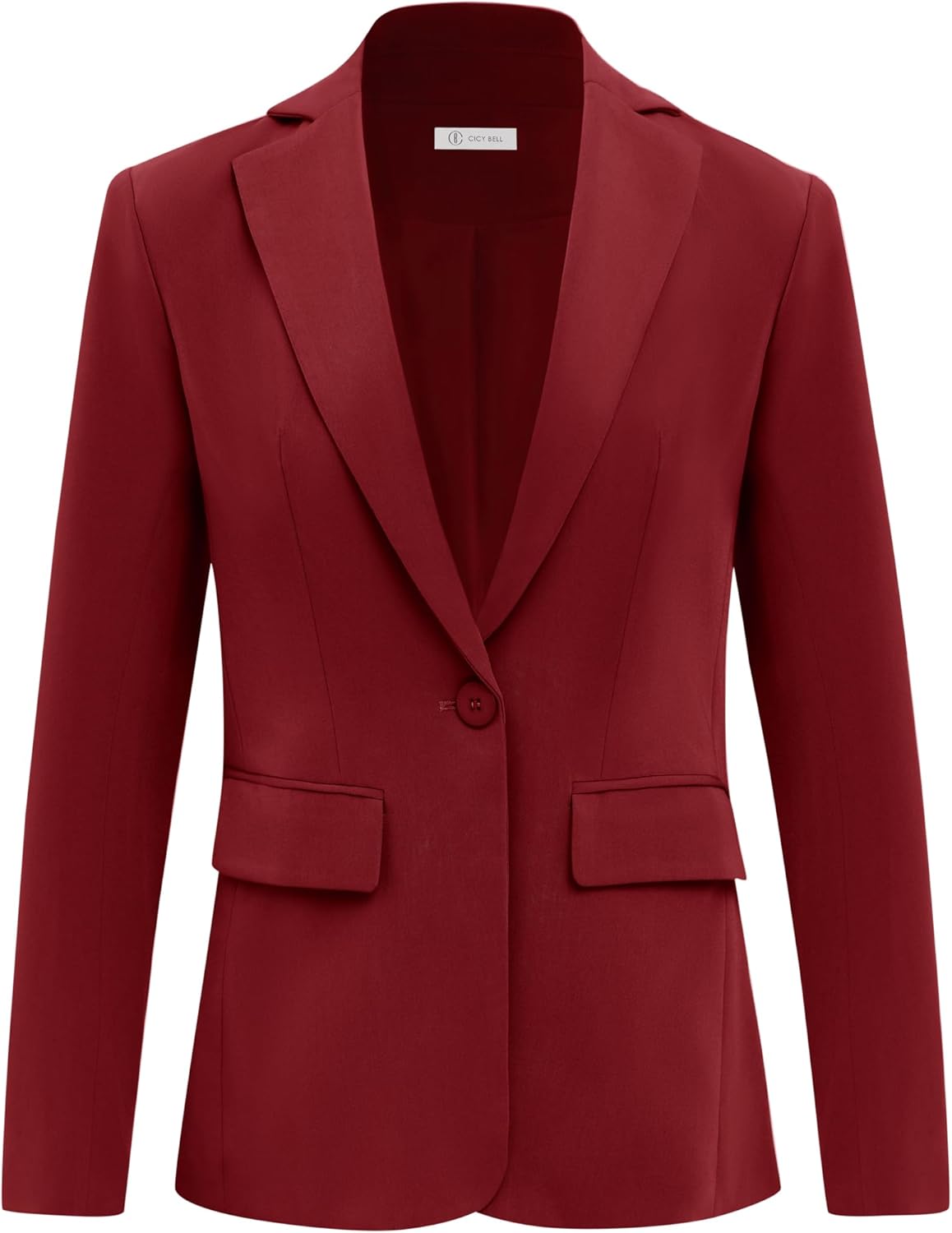 Cicy Bell Womens Work Blazers Long Sleeve Open Front Suit Jackets