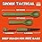 Tapirus Spork Tactical Green | BPA Free Spoon Fork, Stainless Steel Knife and Fire Starter | 3 in 1 multipurpose utensil | Outdoor hiking, camping & backpacking gear | Fit for MRE