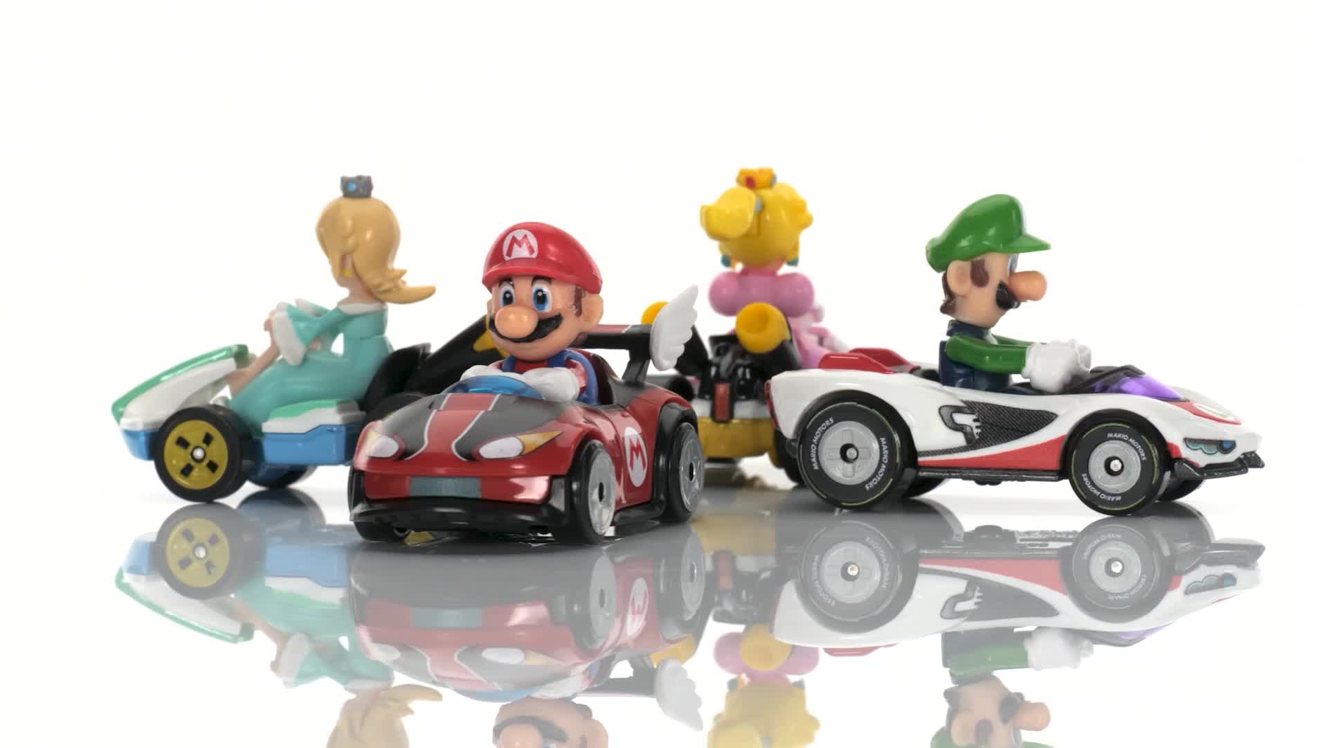 Hot Wheels Mario Kart Véhicule 4-Pack, Ensemble de 4 personnages