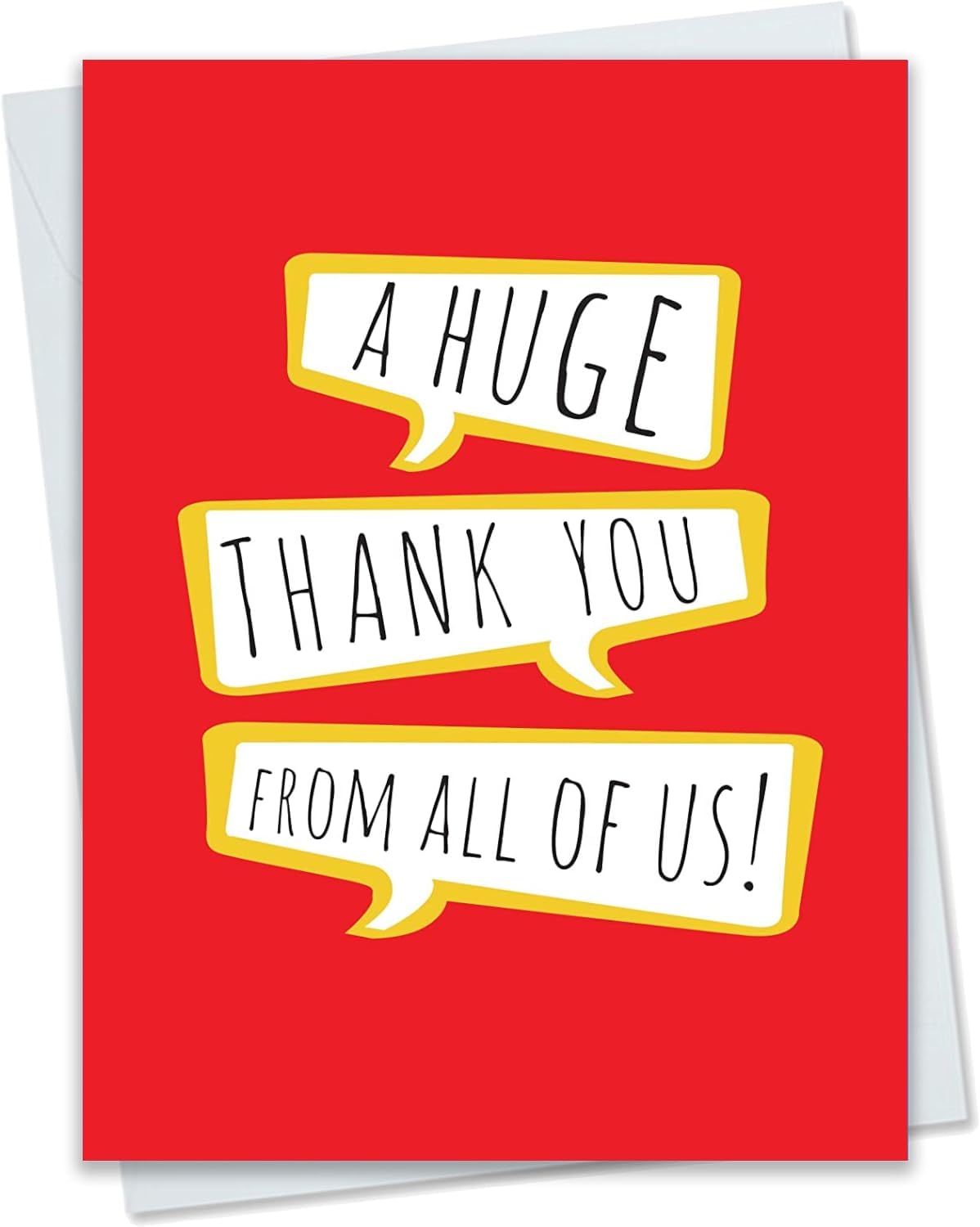 A Huge Thank You from All of Us A4 Card - Large Thank You Card, Large Leaving Card, Large Teacher Card