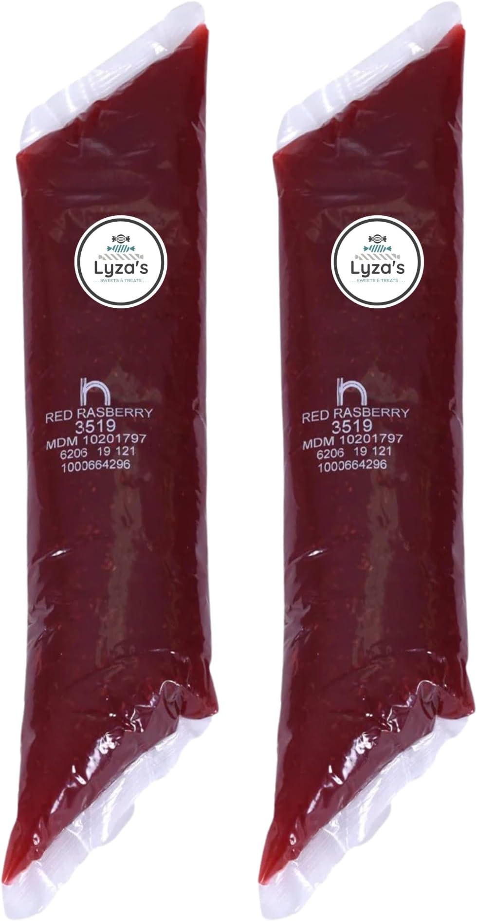 Pie & Pastry Filling - 2 LB Bags - Gift Pack of 2 By Lyza's Sweets & Treats (Red Raspberry)