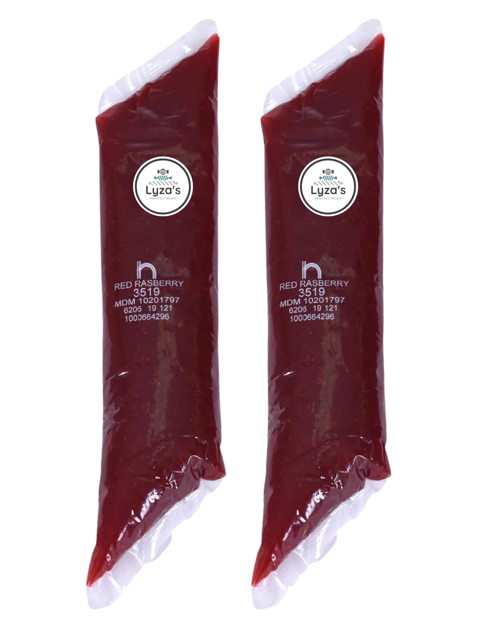 Pie & Pastry Filling - 2 LB Bags - Gift Pack of 2 By Lyza's Sweets & Treats (Red Raspberry)