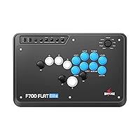Vista 1 de MAYFLASH F700 FLAT Elite Wireless Arcade Stick Leverless All Button Controller with Sanwa buttons Compatible with PS5, PS4, PC, Xbox Series S/X