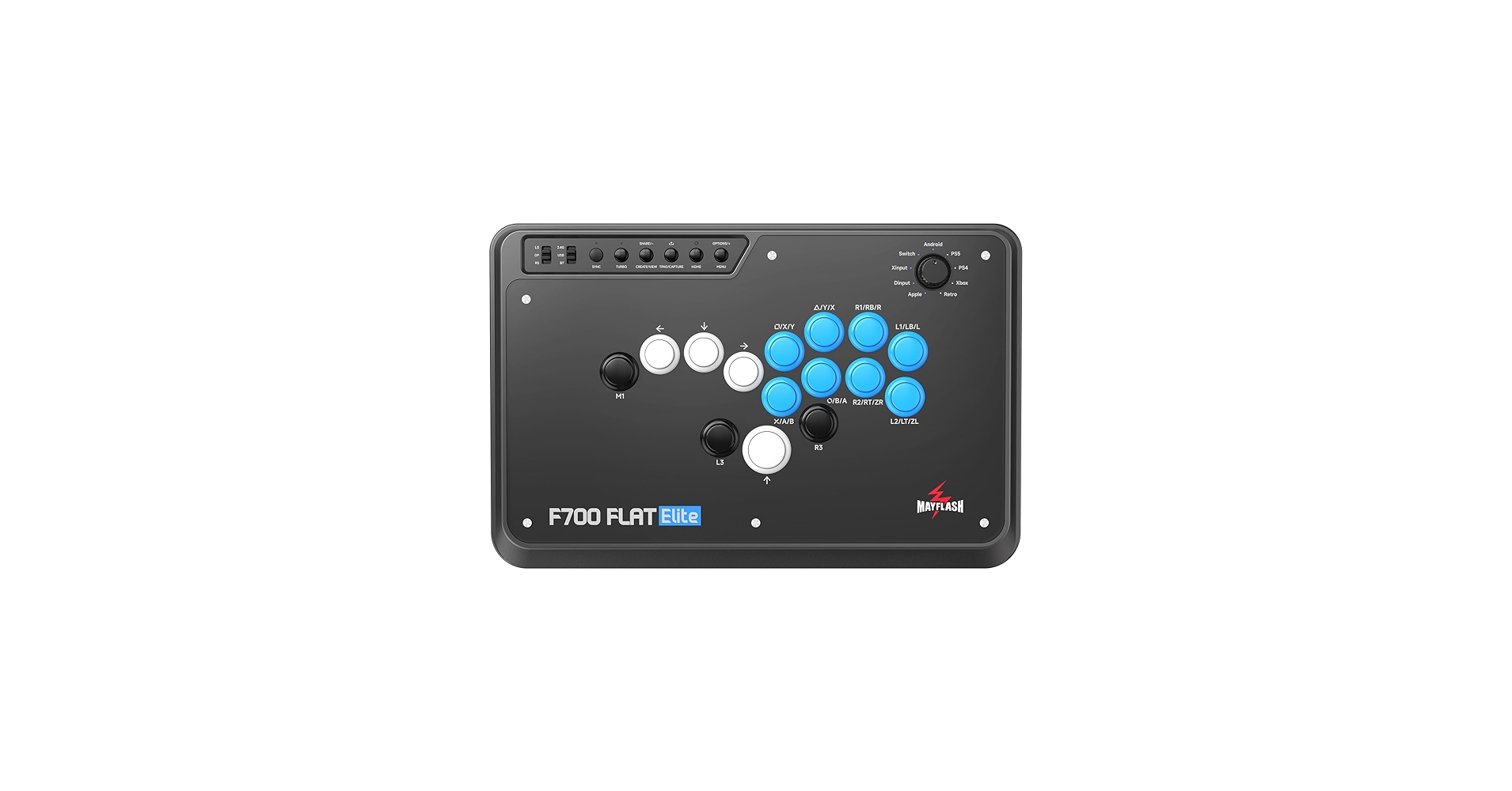 Amazon.com: MAYFLASH F700 FLAT Elite Wireless Arcade Stick