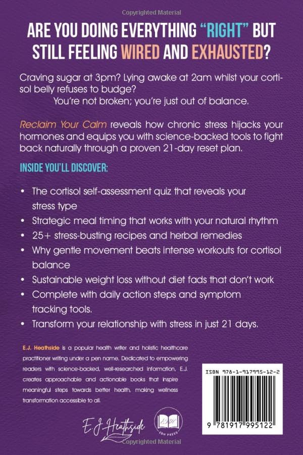 Reclaim Your Calm: The Complete Cortisol Detox Plan: A 21-Day Reset to Lower Stress, Improve Sleep, Shed Belly Fat, and Restore Energy (Root Cause Healing Series) - Image 2