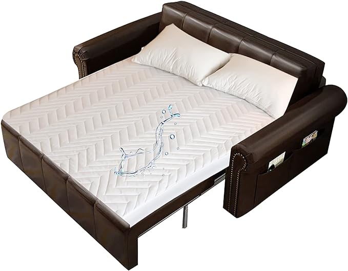 Quilted Waterproof Sleeper Sofa Queen Mattress Protector