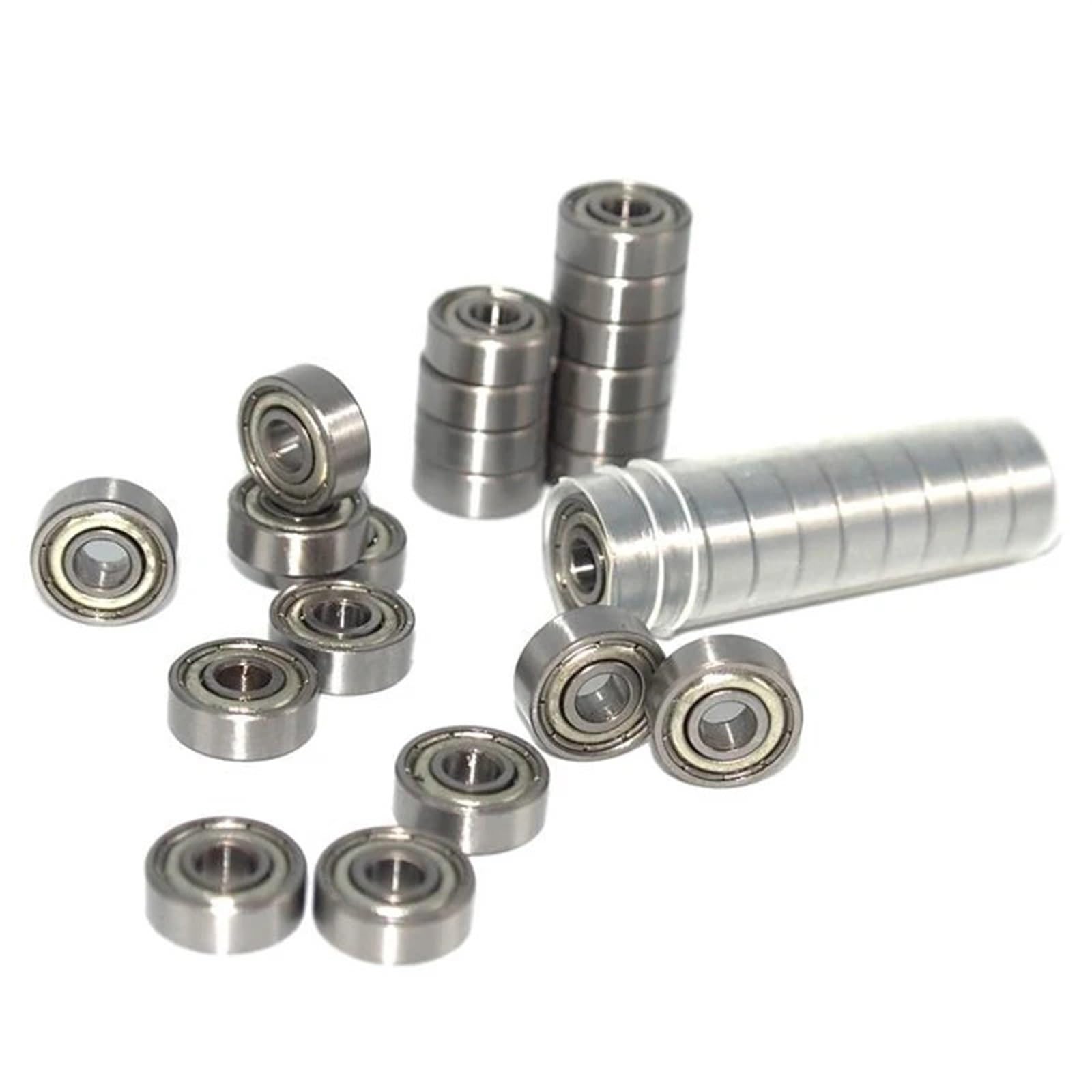 CJKXPZMH 10pcs Miniature Ball Bearing 626zz 688zz 625ZZ Pulley Wheel Bearing Deep Groove Mini Bearing Carbon Steel for Skateboard(685zz-5x11x5mm)