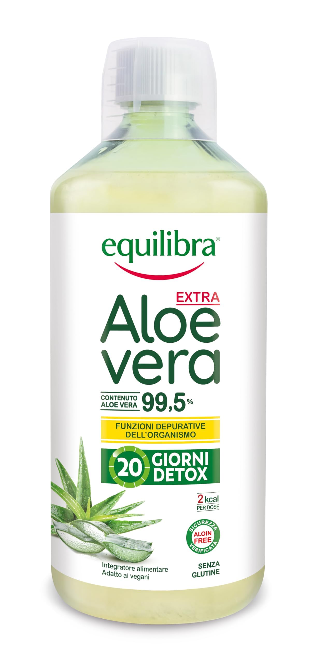 Equilibra Aloe Vera to Drink 100% Pure Aloe Pulp, 1000 ml for 20 Days,  Purifying and Soothing Action, Sugar Free, with Polysaccharides, to Drink  Pure ...