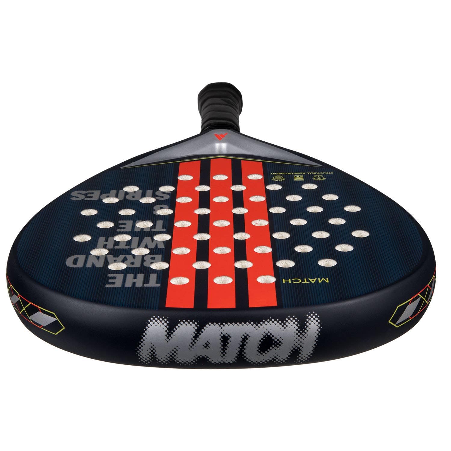 Pala de Padel adidas Match Blue 3.4 Azul roja, Forma Redonda, Goma eva Soft Performance, Fibra de Vidrio