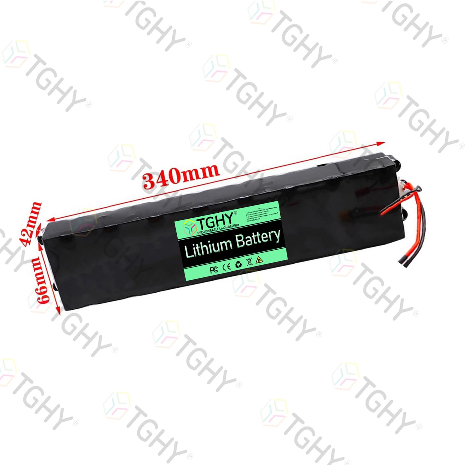 TGHY Batteria per Monopattino Elettrico 36V 6.6Ah 7.8Ah 9Ah Pacco Batteria al Litio 36 Volt Batterie per Skateboard con BMS Integrato,36v 7.8ah
