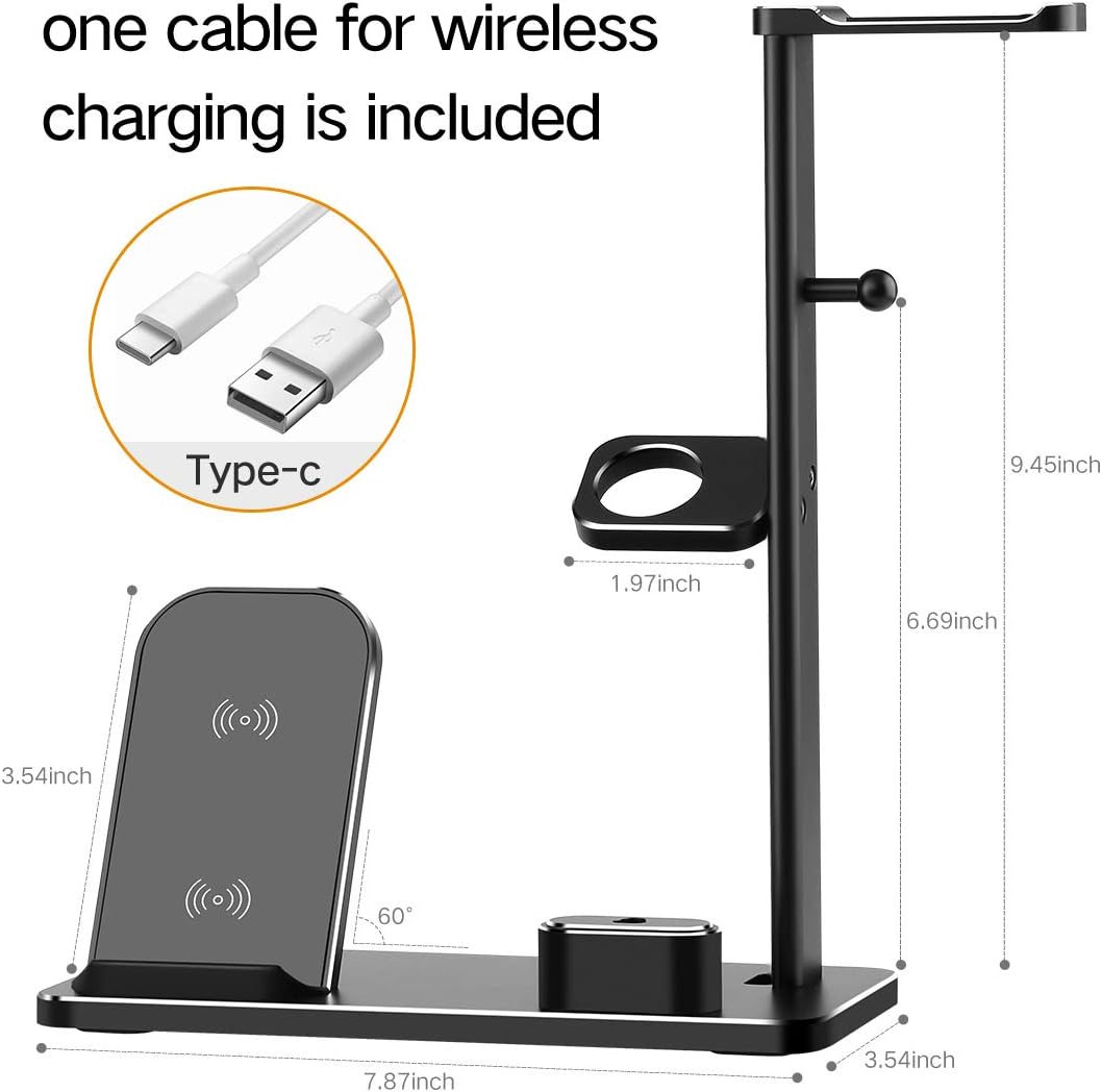 Free Shipping Offer Wireless Charger Stand, XUNMEJ Watch Stand Station for Apple Watch 6 SE 5 4 3 2 Charging Dock Station Headphones Stand Holder Phone Docking Station for iPhone 12 11 Xs X Max XR iPad Flash Sale Wireless Charger Stand, XUNMEJ Watch Stand Station for Apple Watch 6 SE 5 4 3 2 Charging Dock Station Headphones Stand Holder Phone Docking Station for iPhone 12 11 Xs X Max XR iPad