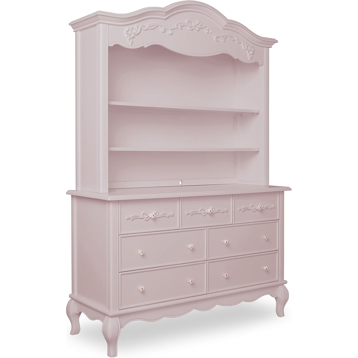 $17/mo Finance Evolur Aurora Hutch/Bookcase in Dusty Rose Buy