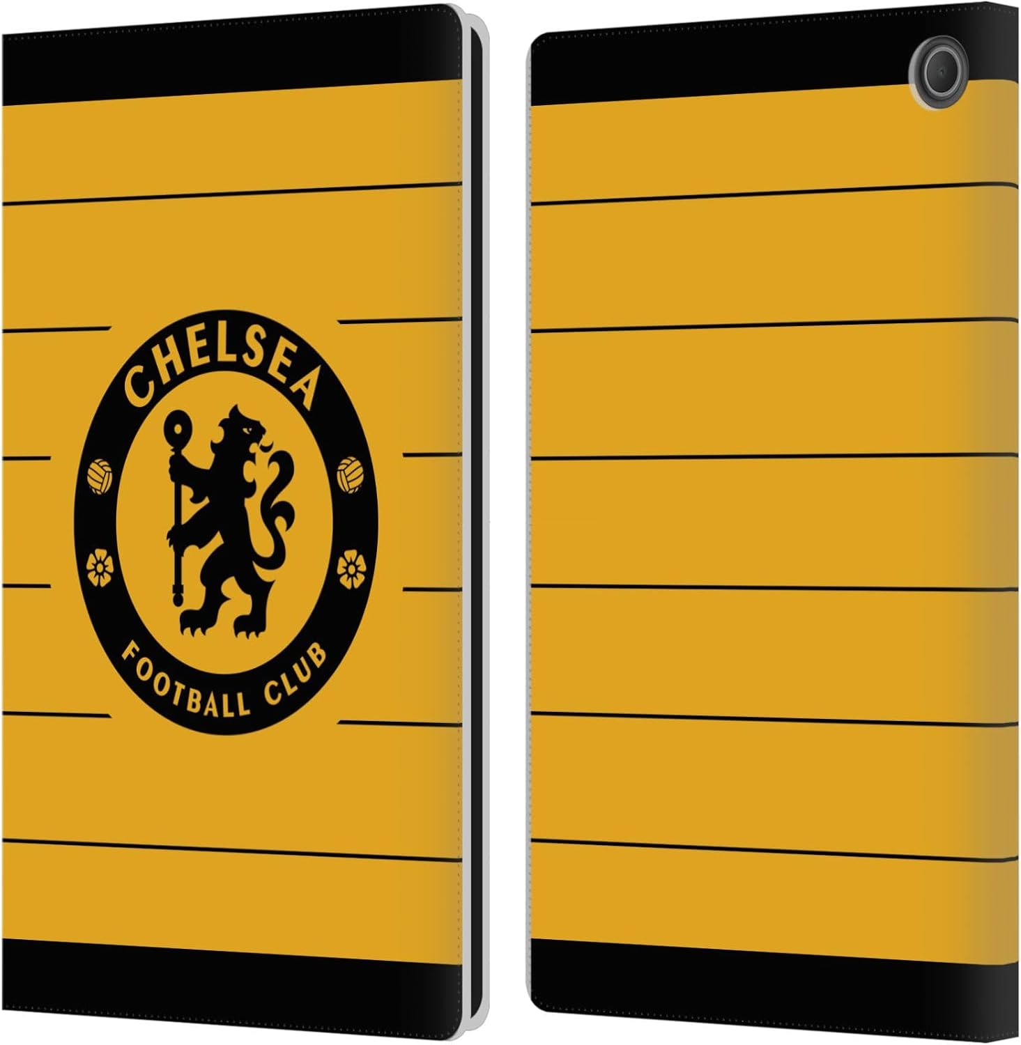 Head Case Designs Officially Licensed Chelsea Football Club Away 2021/22 Kit Leather Flip Case Compatible with Amazon Fire Max 11 2023