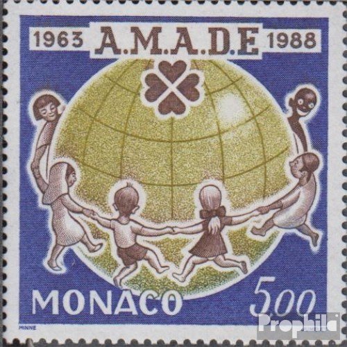 Monaco 1858 (complete.issue.) 1988 AMADE (Stamps for collectors)