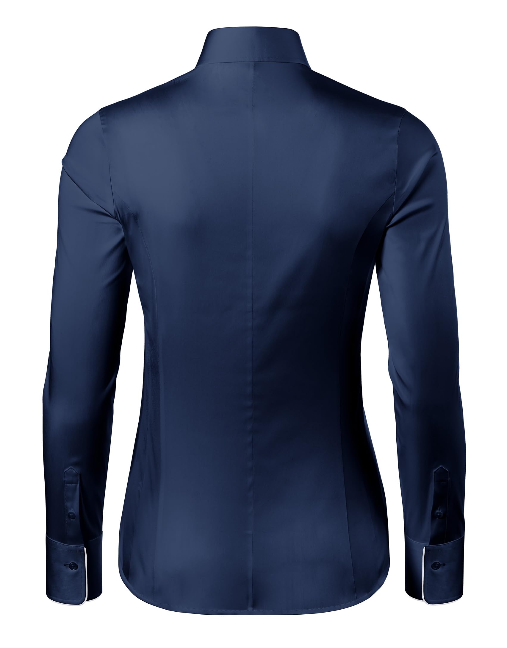 Vincenzo Boretti Damen Bluse besonders tailliert mit Stretch